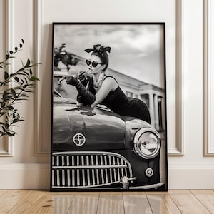 Fashion Wall Art, Fashion Designer Quotes, Black and White Print, Vintage Fashion Photo, Feminist Poster, Fashion Wall Decor