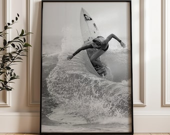 Black & White Surf Wandkunst