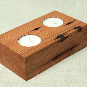 Reclaimed Barn Wood Tealight Candleholder