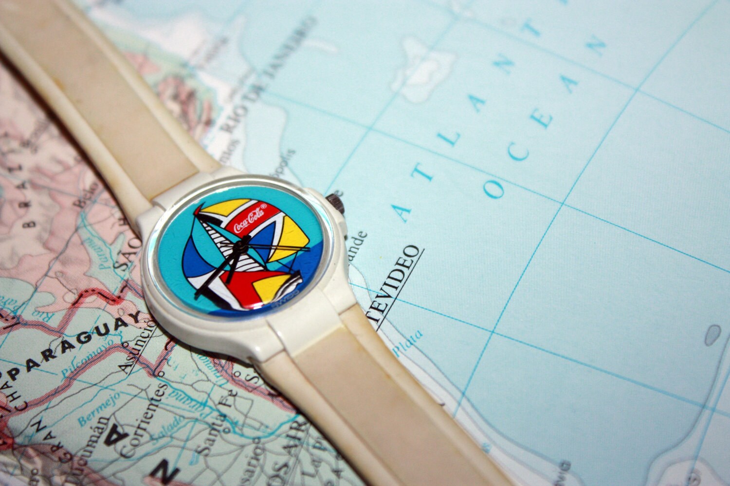 Vintage 1980s Coca Cola Watch Sailboats Coca Cola Watches - Etsy main image 4
