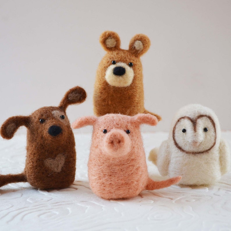 PDF Owl Needle Felting Instructions DIY bird wool fiber Etsy