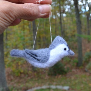16 available to ship, Song bird ornaments, needle felted wool sculpture image 5