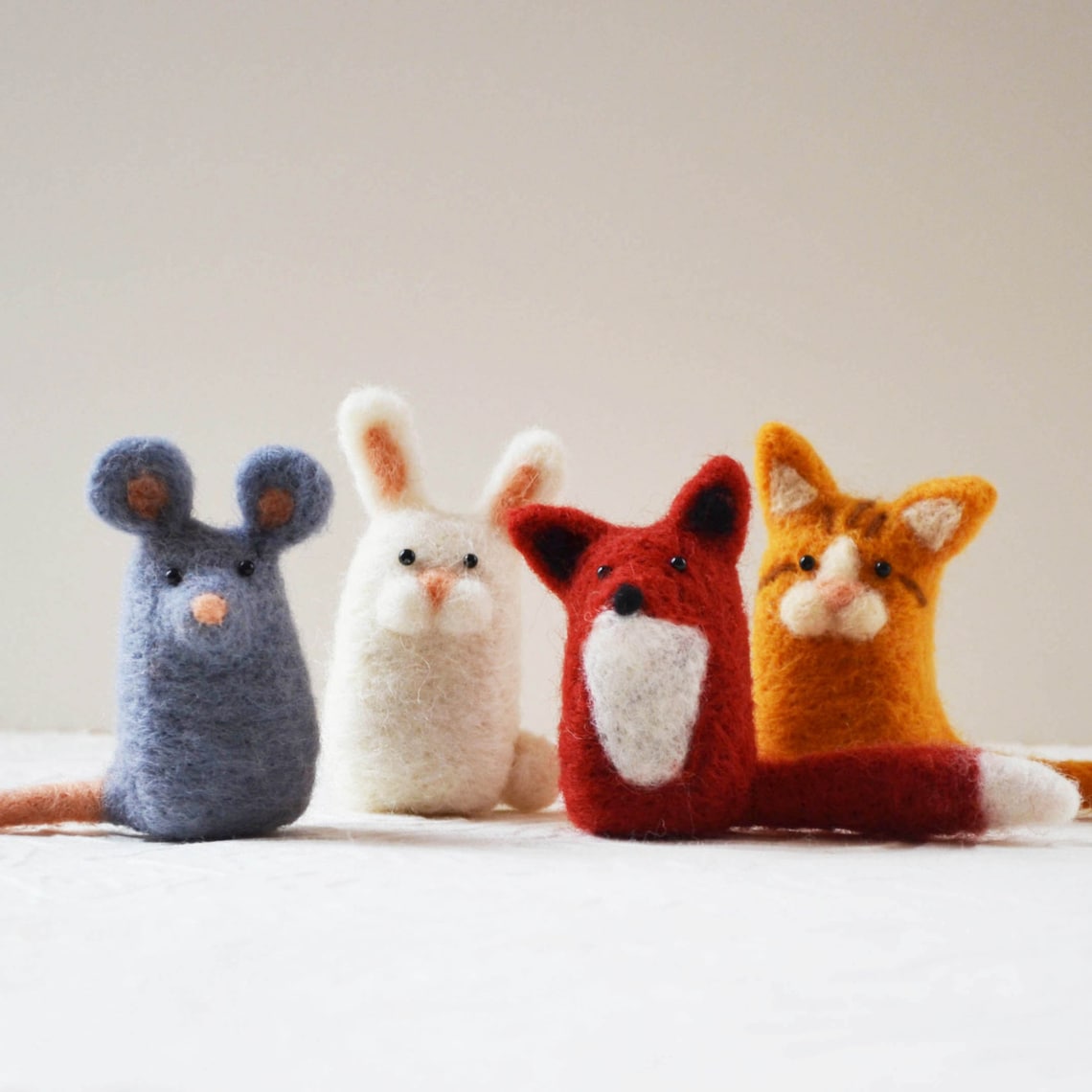 Bunnykitts, Needle Felted Bunny Rabbit Wool Fiber Sculpture - Etsy