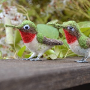 Felted Hummingbird Mr. Broad-tailed Hummingbird, Needle Felted Bird Sculpture - Etsy