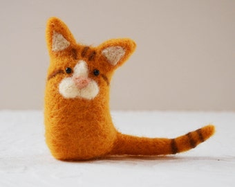 Kittykitts, needle felted kitty cat fiber art sculpture