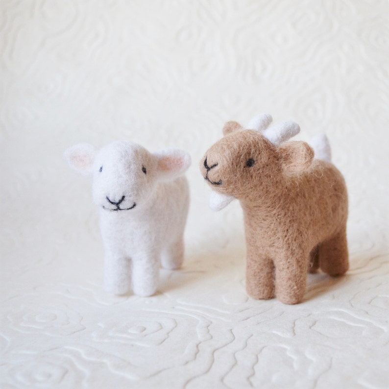 Needle Felting Kit Sheep and Goat Barn Series Etsy