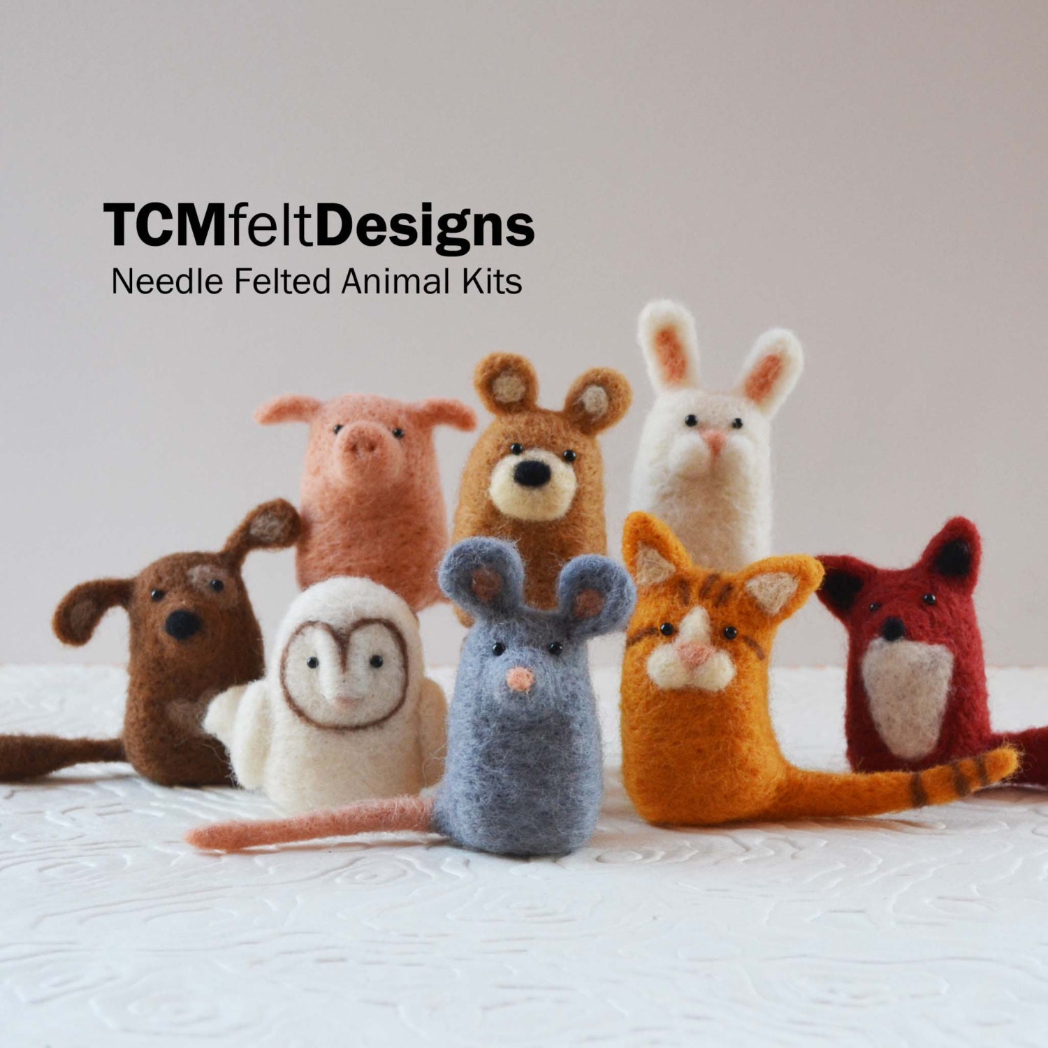3 Needle Felting Animal Kits Wool DIY Complete Fiber Art Kits - Etsy 3 Needle Felting Animal Kits Wool DIY Complete Fiber Art Kits - Etsy