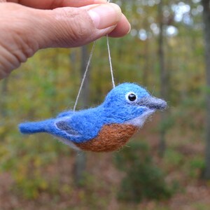 16 available to ship, Song bird ornaments, needle felted wool sculpture image 2