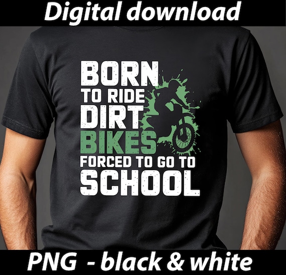 Born to ride Dirt Bike Png, Clipart Kids Racing PNG (Digital Download)