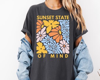 Sunset Beach PNG: Retro Summer Sublimation Design (Digital Download