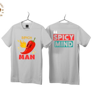 Conception typographique Spicy Man, 2 téléchargements numériques | Fichier PNG | Design par sublimation, achetez-en un gratuit