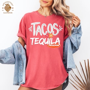 Tacos And Tequila & Freedom png, sublimation design download, 3 png buy one get 2 free, Tacos Tequila png 3 different colors, High-Quality