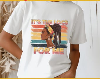 Locs Queen PNG: Black History Month Design (Digital Download)