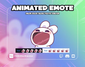 Animated Bunny Bop Emote, Twitch Discord GIF (Digital Download)