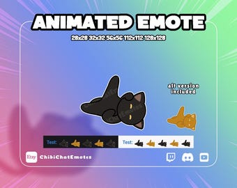 アニメーションダンスエモート ブラックキャット ブレイクダンス | ヒップホップダンス | スピンムーブダンス | TwitchとDiscord | GIF