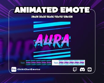 オーラアニメーションテキストエモート | クールなグローTwitchエモートGIF、チャットリアクションエフェクト