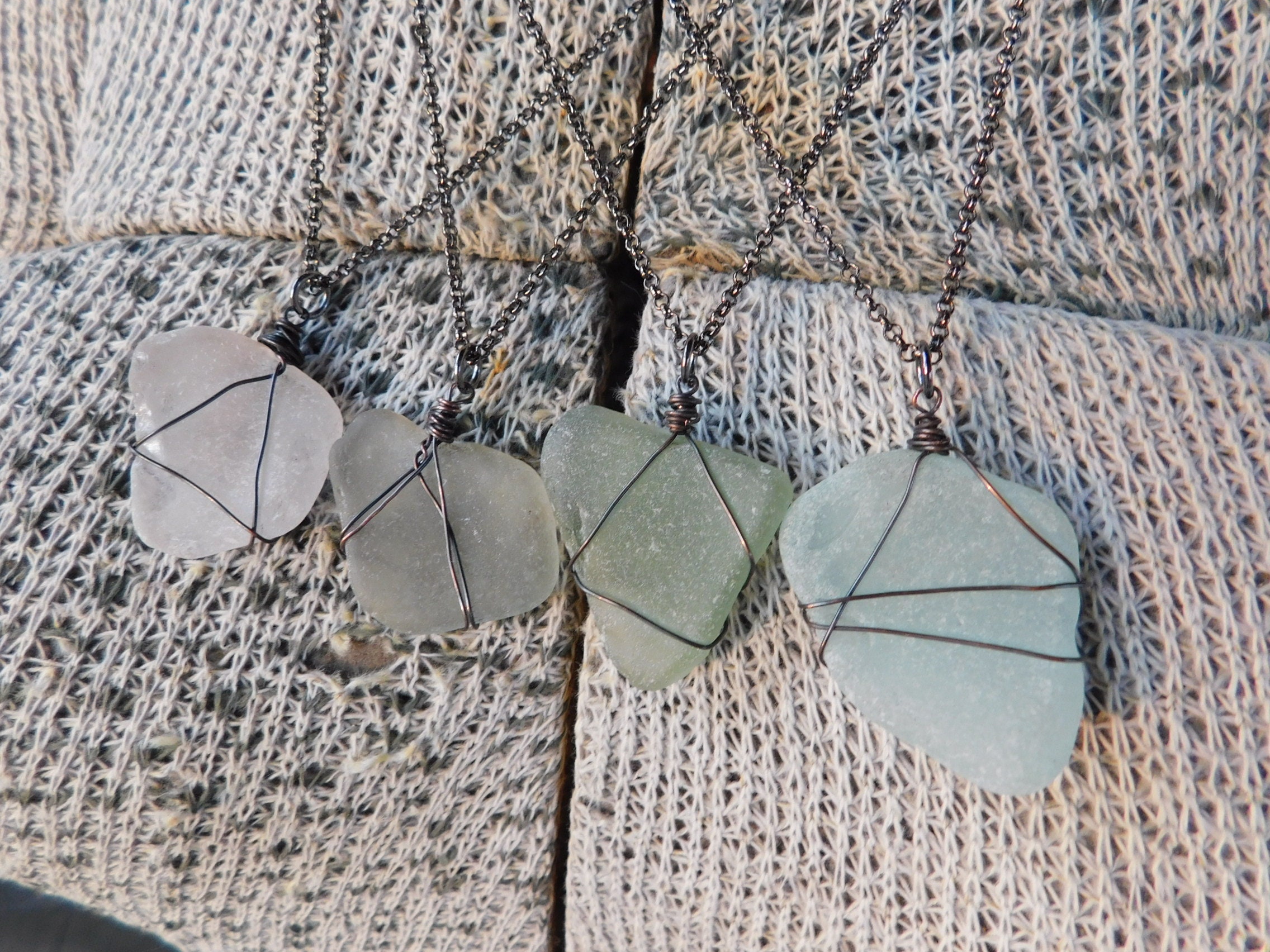 Costera. Collar de cristal de mar. Elección de : Collar de | Etsy