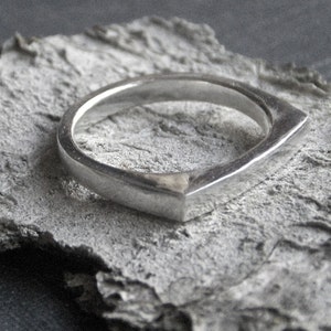 The Drab Two ,   Sterling Silver 2 Point Ring - made to order , any size  #FestiveEtsyFinds