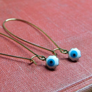October&#39;s Tale: Eyeballs. Tiny creepy eyeball earrings. Demure. A witch&#39;s ingredient.  #FestiveEtsyFinds