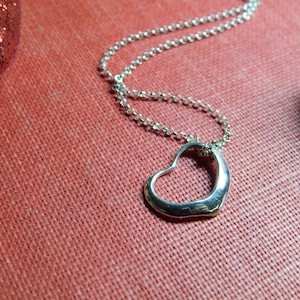 Valentinstag Herz Sterling Silber Halskette #FestiveEtsyFinds