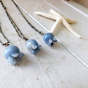 Little Blue Octopus Necklace. Blue Dumortierite & gunmetal 20&quot; chain necklace. Summer collection, limited quantities  #FestiveEtsyFinds