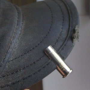 Personalized Custom Spent Bullet Shell Clip for Hat, Money, Ball cap, Flat Bill Rockabilly, Steampunk for him or her / Unisex. Made to order