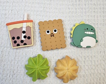 Cute Phone Grip, Cookie, Boba, Dino