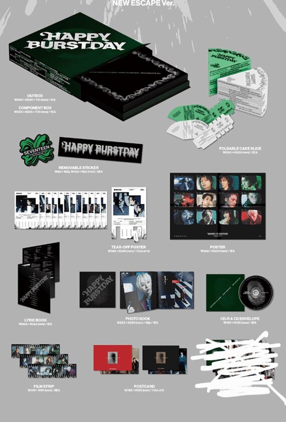 SEVENTEEN Happy Burstday – New Escape Ver. Album | Foldable
