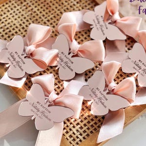 Custom Gold Mirror Acrylic Baptism Favor Tags: Cross, Mi Bautizo
