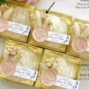 Bomboniera con candela di peonia personalizzata: regalo personalizzato per matrimonio e addio al nubilato