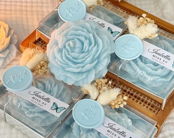 Velas perfumadas personalizadas para fiestas: dulces 16, quinceañera, cumpleaños