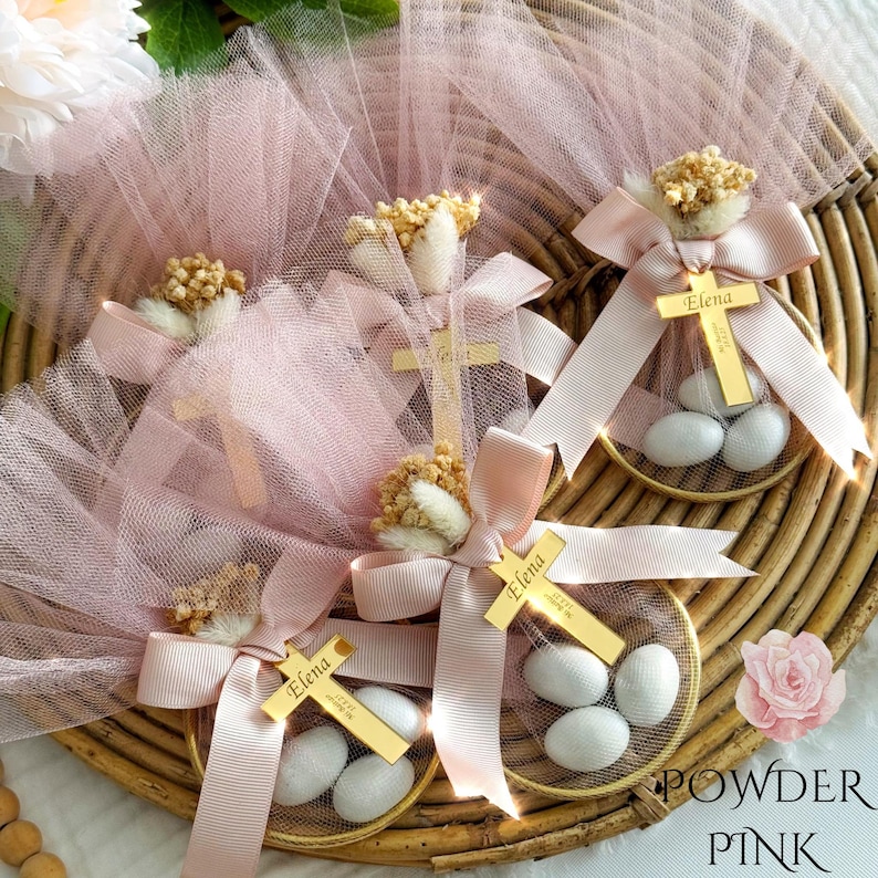 Personalized Candy Gift, Baptism Almond Candy Favors, Almond Candy Gifts, Party Favor, Personalization Gift, Almond Candy Favors for Guests, Colorful Candy Gift, Thank You Gift, Baptism Gift For Girls and Boys, Mi Bautizo, Christening Favor