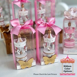 Carousel Baby Shower Party Favors, Personalized Wooden Keepsake, Carnival Themed Baby Gift, 1st Birthday Carousel Horse Favors, Custom Baby Shower Party Decorations, Welcome Baby Carnival Gift, Baptism Party Keepsake, Unique Baby Shower Ideas