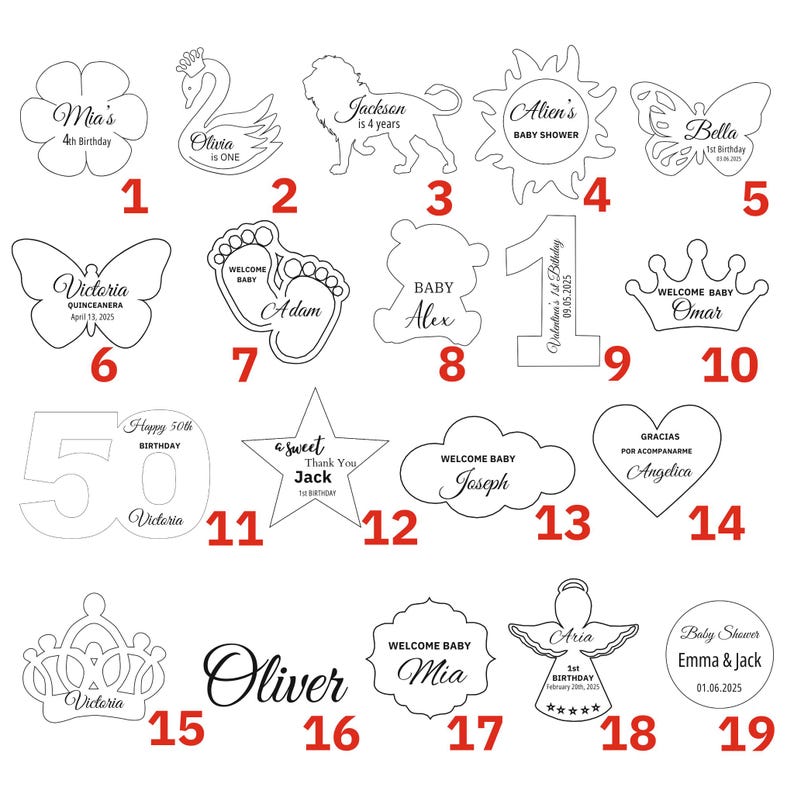 Carousel Baby Shower Party Favors, Personalized Wooden Keepsake, Carnival Themed Baby Gift, 1st Birthday Carousel Horse Favors, Custom Baby Shower Party Decorations, Welcome Baby Carnival Gift, Baptism Party Keepsake, Unique Baby Shower Ideas