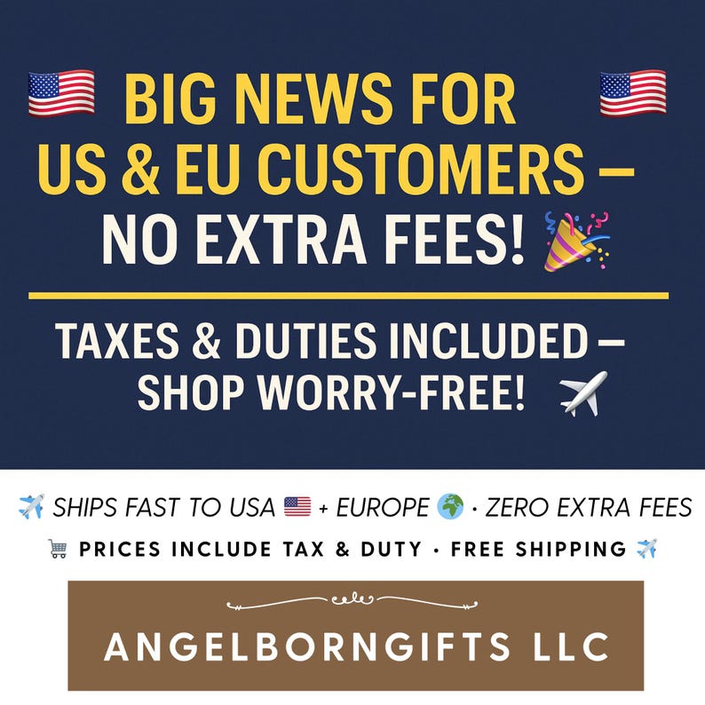 Big News for US and EU Customers – No Extra Fees! Taxes and duties included, shop worry-free with free shipping