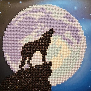 Wolf in het maanlicht