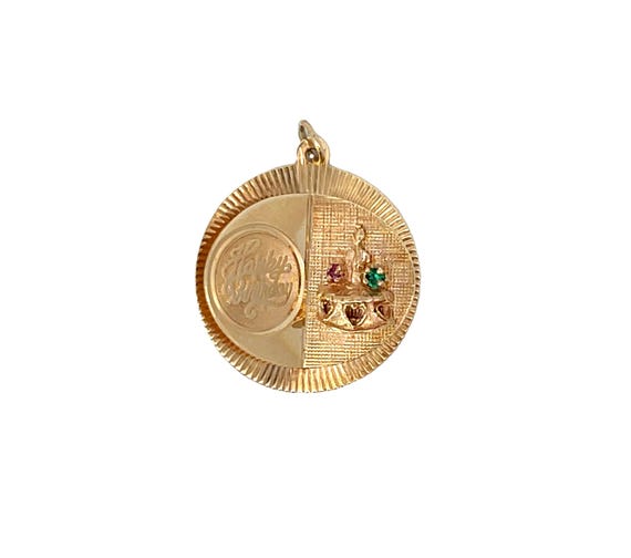 Vintage 1960's Happy Birthday Charm