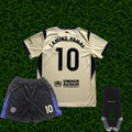 Barcelona Yamal no 10 Away Personalized Soccer Costume Jersey & Shorts Set Kids Soccer Jersey for Youth Sizes
