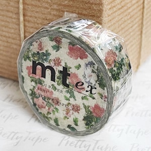 Botanical flower Washi tape floral Washi Tape pretty tape, scrapbook supplies, planner accessories, journaling supplies, gift for botanist