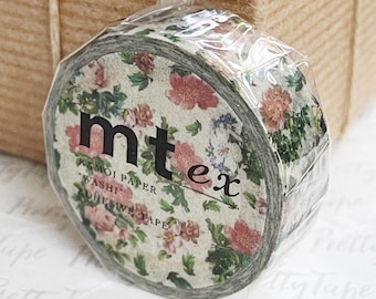 Botanical flower Washi tape floral Washi Tape pretty tape, scrapbook supplies, planner accessories, journaling supplies, gift for botanist