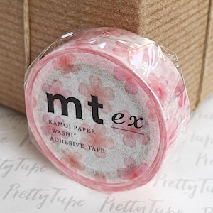 Floral washi tape Pink cherry blossom washi tape Pretty tape flower masking tape journaling, scrapbooking, planner supplies 15mmx7m PT-EX85