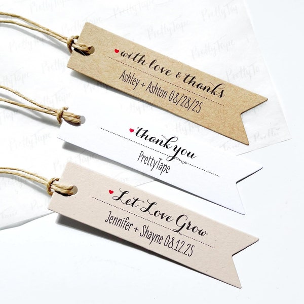 Wedding Favor Tags Wedding Thank You Tags Wedding Tags Custom gift Tag Personalized tags Custom Bridal Shower Tag pttag01