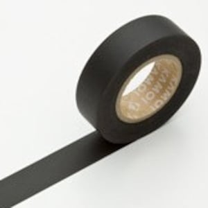Solid Black Washi Tape Matte MT 10mmx7m Japanese Masking Tape Black Tape Decorative Tape