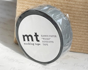 Solid Matte Gray Washi Tape Japanese Matte Grey masking tape, journaling, scrapbooking, planner supplies 15mmx7m (405) PrettyTape