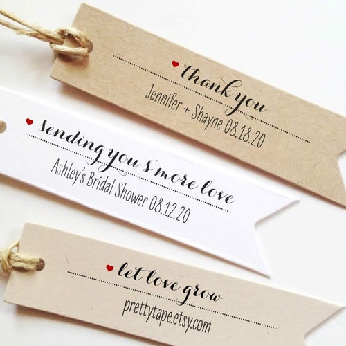 Personalized Custom Gift Tags Wedding Favor Tag Personalized Etsy