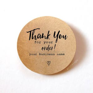 Thank you for your order label stickers