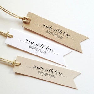 Custom Paper Tag personalize custom tag Wedding Tag Wedding Favor Tag Custom Favor Tags Made With Love Tag Personalized Gift Tag (Set of 25)