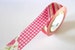 Red Stripe Gingham Floral Washi Tape 15mm Japanese Masking Tape - PrettyTape 