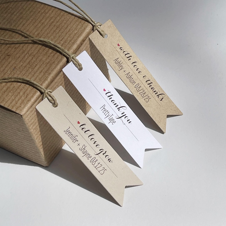 Wedding favor tags
