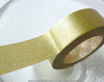 Gold washi tape gold tape, journaling, planner tape, gift wrap Solid GOLD tape 15mmx7m Japanese MT masking tape